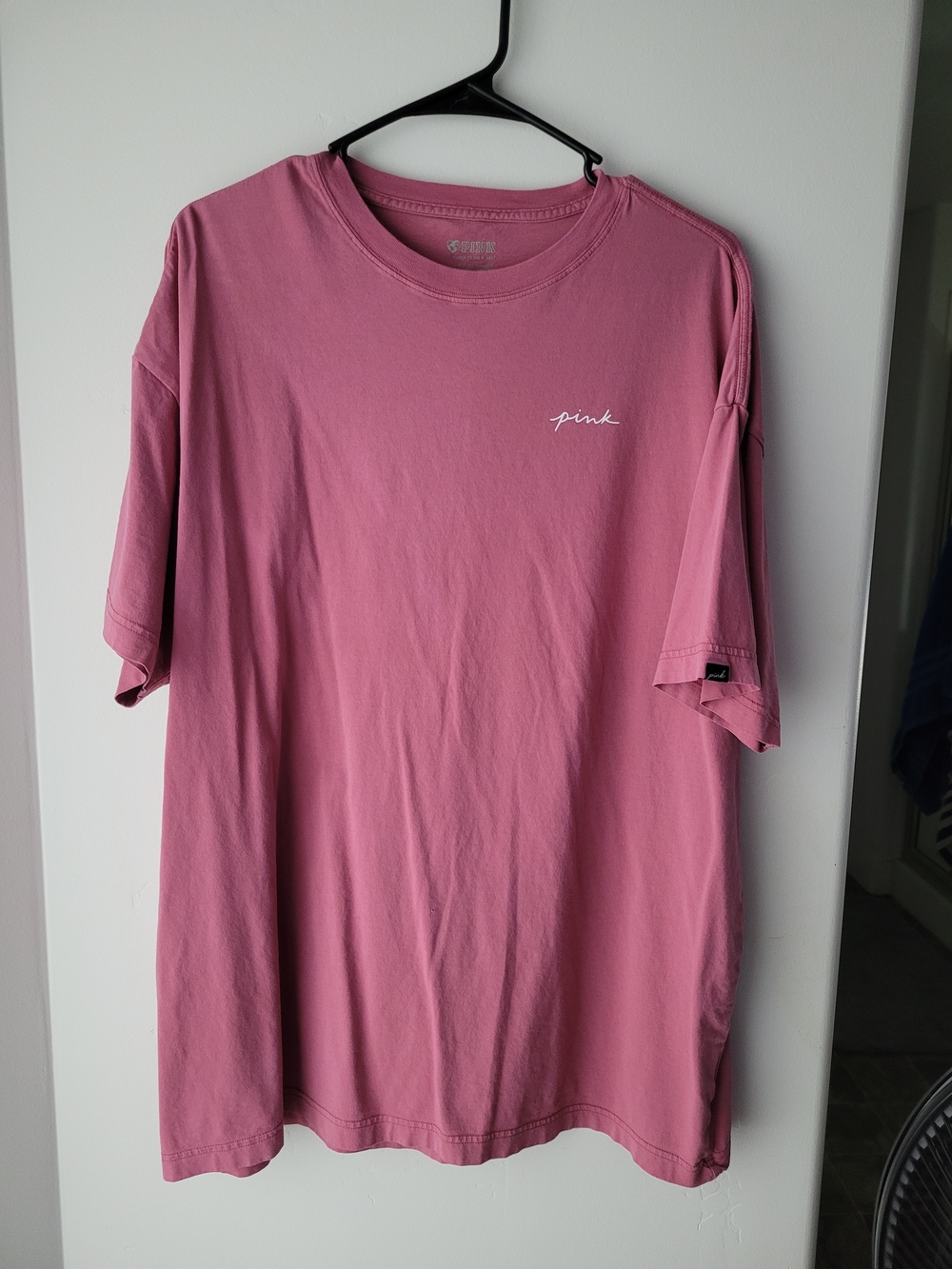 PINK Victoria's Secret Rose Pink Short-Sleeve Crew Tee